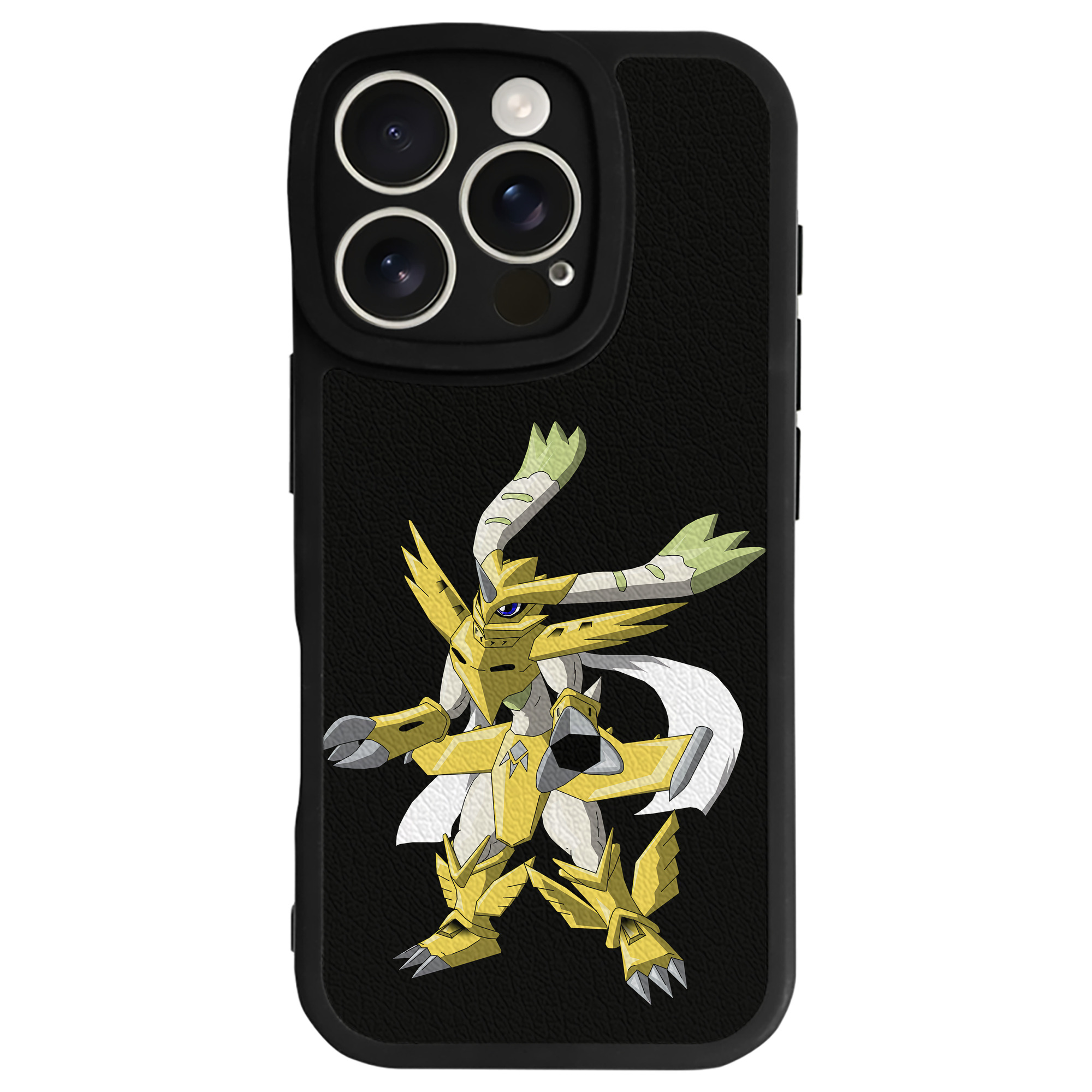 （画像用） Digimon デジタルモンスター/デジモン 【iPhone 16シリーズ対応】シリコンスマホケース（レザー調） 材質：シリコン
